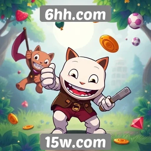 Variedade de gêneros de jogos disponíveis no 6hh.com